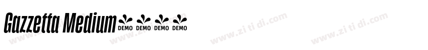 Gazzetta Medium字体转换